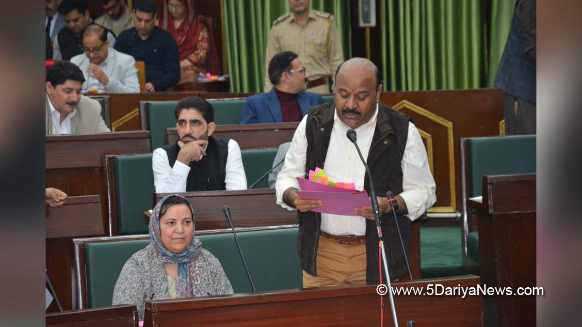 Surinder Kumar Choudhary, Jammu and Kashmir National Conference, National Conference, Kashmir, Jammu And Kashmir, Jammu, Budget Session 2026, Jammu and Kashmir Vidhan Sabha, JK Vidhan Sabha