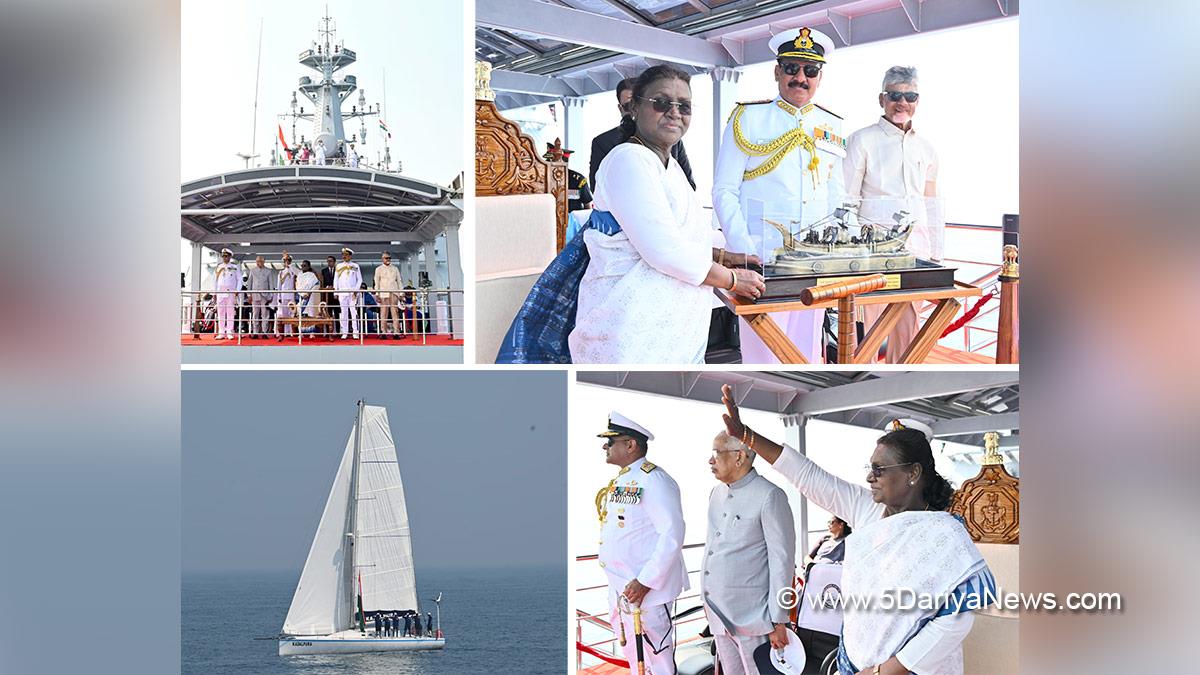 Droupadi Murmu, President of India, President, Indian President, Rashtrapati, N Chandrababu Naidu, Nara Chandrababu Naidu, International Fleet Review