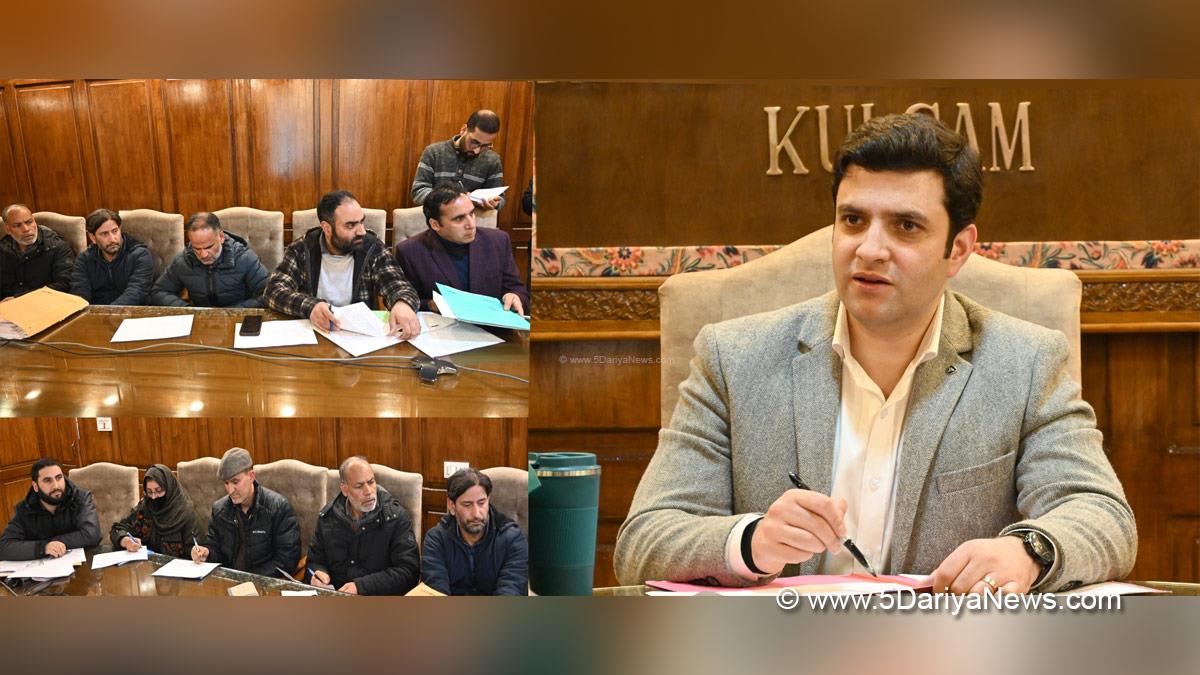 Athar Aamir Khan, Kulgam, Deputy Commissioner Kulgam, Kashmir, Jammu And Kashmir, Jammu, District Administration Kulgam, District Level Committee, DLC