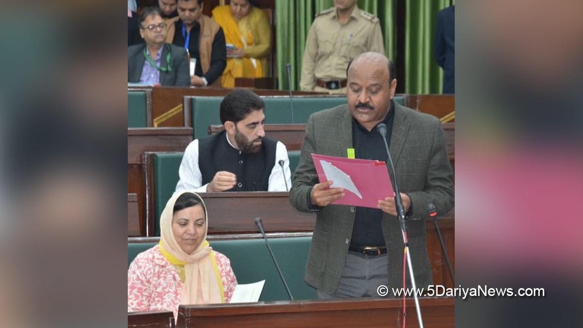 Surinder Kumar Choudhary, Jammu and Kashmir National Conference, National Conference, Kashmir, Jammu And Kashmir, Jammu, Jammu and Kashmir Vidhan Sabha, JK Vidhan Sabha, Budget Session 2026