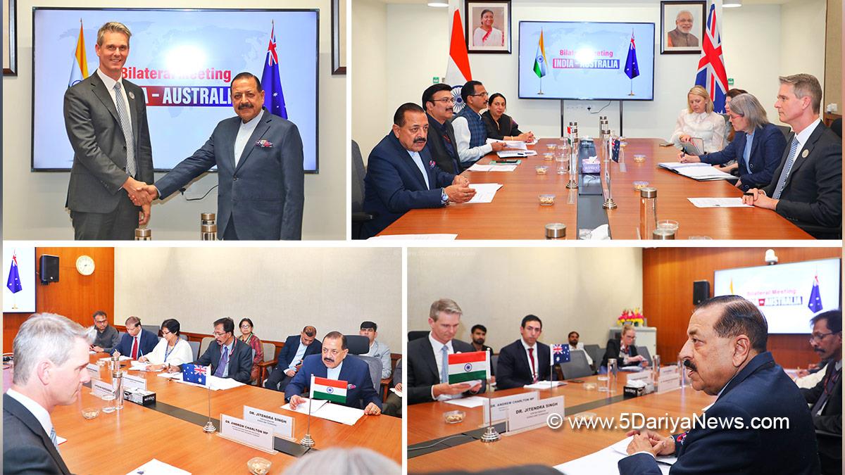 Dr Jitendra Singh, Bharatiya Janata Party, BJP, Union Minister of Earth Sciences, Dr Andrew Charlton