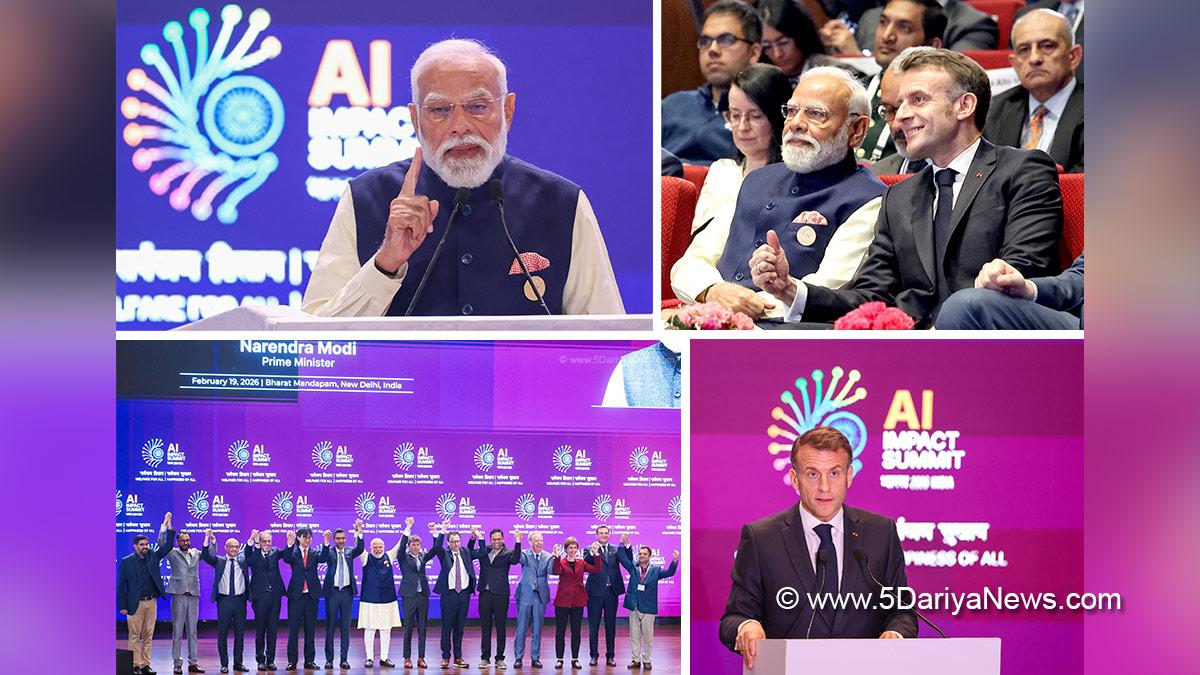 Narendra Modi, Modi, BJP, Bharatiya Janata Party, Prime Minister of India, Prime Minister, Narendra Damodardas Modi, Emmanuel Macron, India AI Impact Summit 2026