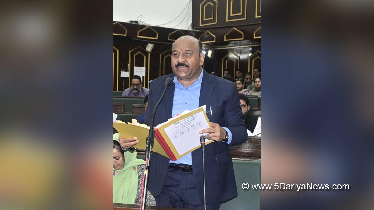 Surinder Kumar Choudhary, Jammu and Kashmir National Conference, National Conference, Kashmir, Jammu And Kashmir, Jammu, Jammu and Kashmir Vidhan Sabha, JK Vidhan Sabha, Budget Session 2026
