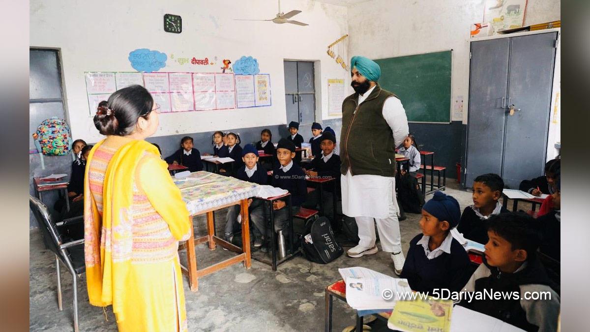 Harjot Singh Bains, AAP, Aam Aadmi Party, Aam Aadmi Party Punjab, AAP Punjab, Government of Punjab, Punjab Government, Punjab Sikhya Kranti