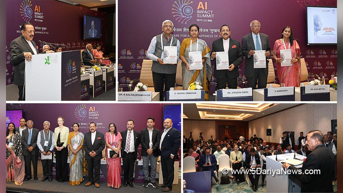 Dr Jitendra Singh, Bharatiya Janata Party, BJP, Union Minister of Earth Sciences, AI Impact Summit 2026