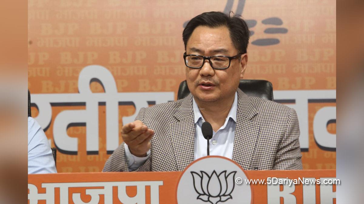 Kiren Rijiju, BJP, Bharatiya Janata Party, Union Minister of Parliamentary Affairs and Minority Affairs