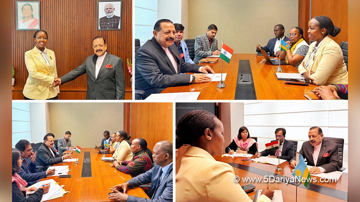Dr Jitendra Singh, Bharatiya Janata Party, BJP, Union Minister of Earth Sciences, Paula Ingabire