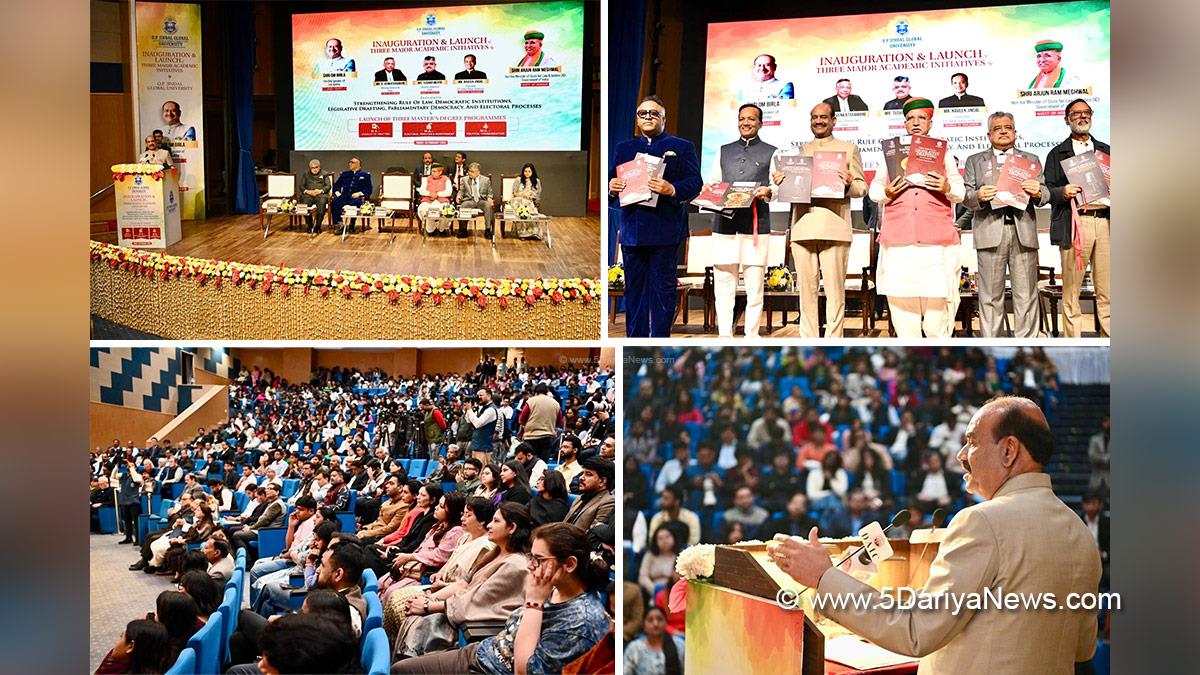 Om Birla, BJP, Bharatiya Janata Party, Lok Sabha Speaker, Arjun Ram Meghwal, OP Jindal Global University