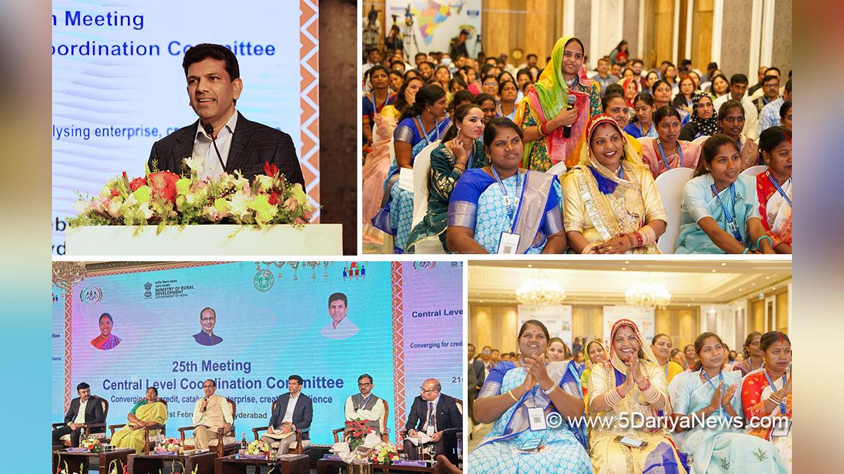 Dr Chandra Shekhar Pemmasani, Dr Pemmasani Chandra Sekhar, Chandra S Pemmasani, Bharatiya Janata Party, BJP, Shivraj Singh Chouhan, Central Level Coordination Committee, CLCC, 25th CLCC, Deendayal Antyodaya Yojana, DAY, National Rural Livelihoods Mission, NRLM
