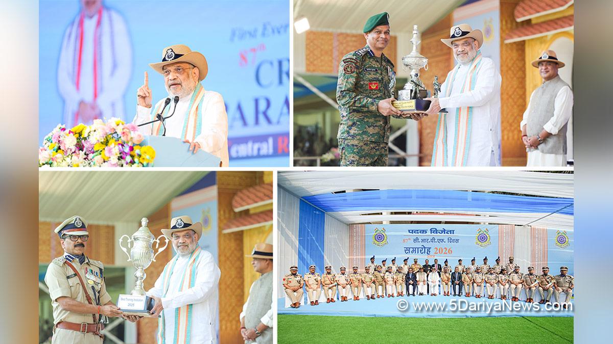 Amit Shah, Union Home Minister, BJP, Bharatiya Janata Party, Minister of Cooperation, Himanta Biswa Sarma, Central Reserve Police Force, CRPF