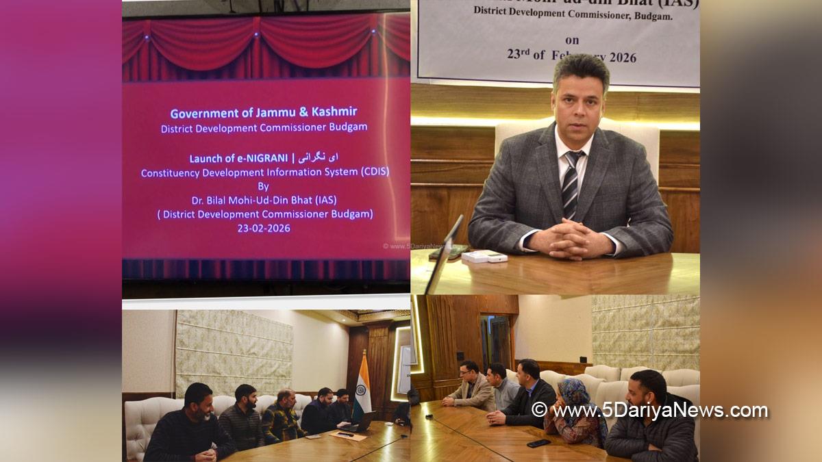 Dr Bilal Mohi Ud Din Bhat, Budgam, Deputy Commissioner Budgam, DC Budgam, Kashmir, Jammu And Kashmir, Jammu, District Administration Budgam
