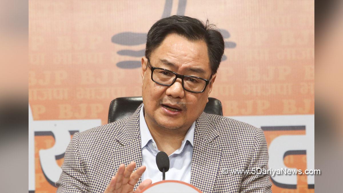 Kiren Rijiju, BJP, Bharatiya Janata Party, Union Minister of Parliamentary Affairs and Minority Affairs