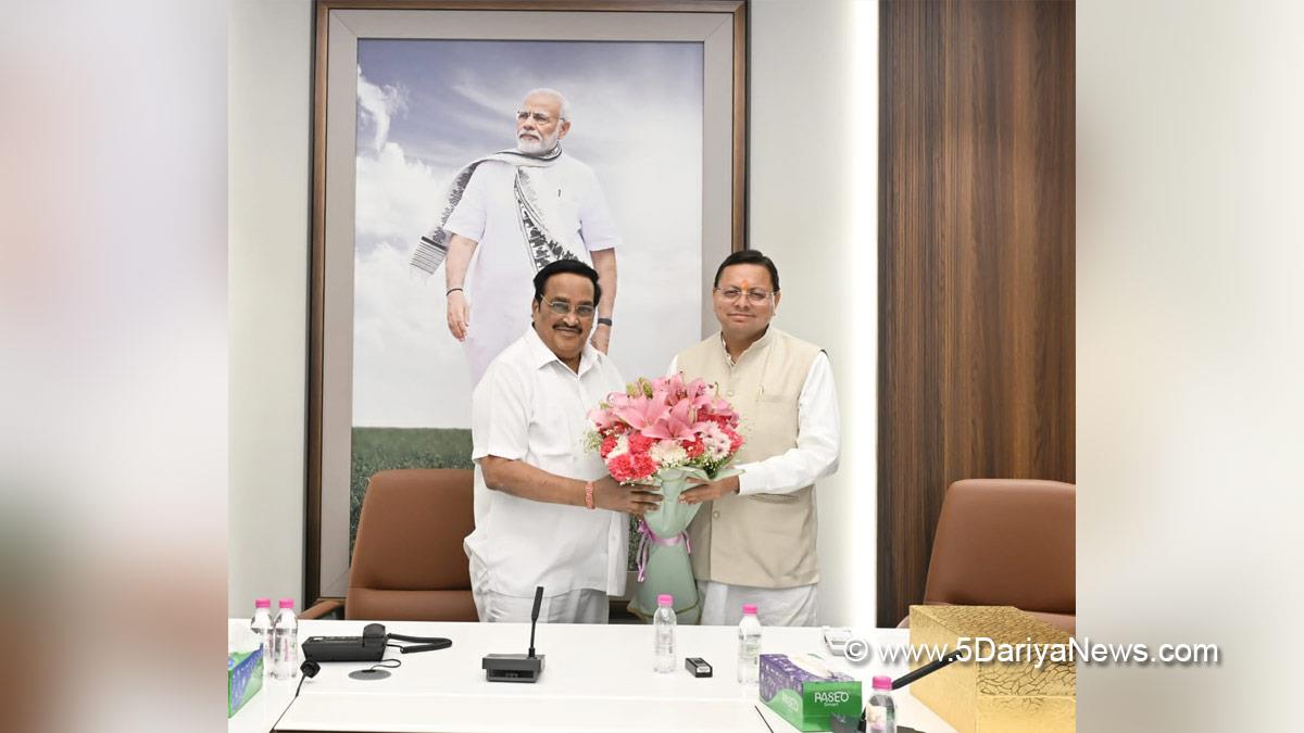 Pushkar Singh Dhami, Chief Minister of Uttarakhand, Bharatiya Janata Party, BJP, BJP Uttarakhand, Uttarakhand, Dehradun, Uttarakhand News, Dehradun News, CR Paatil, Chandrakant Raghunath Paatil