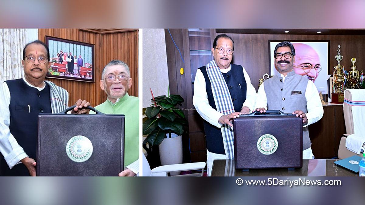 Hemant Soren, Chief Minister of Jharkhand, Jharkhand, Ranchi, Jharkhand Mukti Morcha, Radha Krishna Kishore, Santosh Kumar Gangwar, Abua Dishom Budget