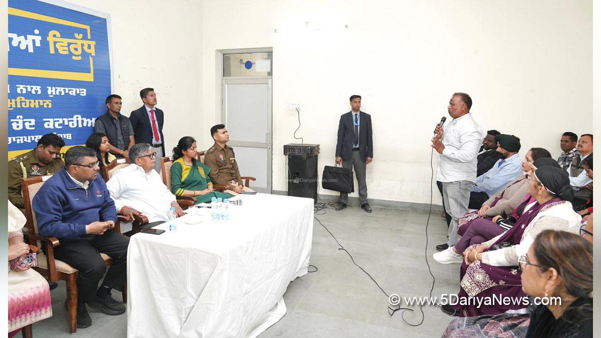 Gulab Chand Kataria, Governor of Punjab, Punjab Governor, Punjab Raj Bhavan, Aashika Jain, DC Hoshiarpur, Deputy Commissioner Hoshiarpur, Hoshiarpur, Anti Drug Mission, Drive Against Drugs, Comprehensive Action against Drug Abuse, CADA, Nasha Mukt Bharat Abhiyan, War Against Drugs, Yudh Nashian Virudh