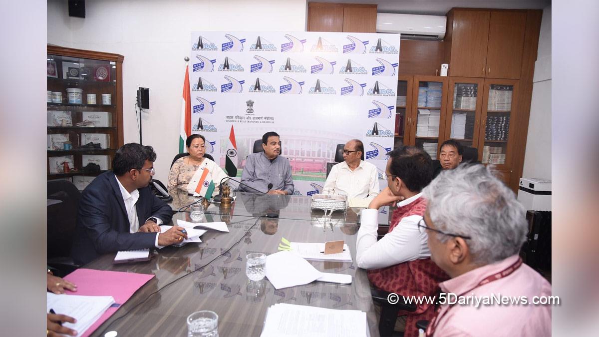 Nitin Gadkari, Nitin Jairam Gadkari, BJP, Bharatiya Janata Party, Union Minister of Road Transport and Highways, Yumnam Khemchand Singh
