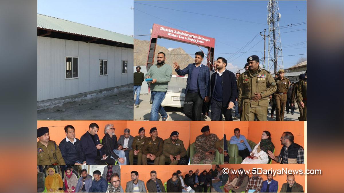 Akshay Labroo, Srinagar, Deputy Commissioner Srinagar, Kashmir, Jammu And Kashmir, District Administration Srinagar, Shri Amarnath Ji Yatra, Shri Amarnath Ji Yatra 2026, Amarnath Ji Yatra, Amarnath Ji Yatra 2026, Shri Amarnath Ji Pilgrimage, Shri Amarnath Ji Shrine Board, SASB, SANJY 2026, Sundeep Chakravarthy