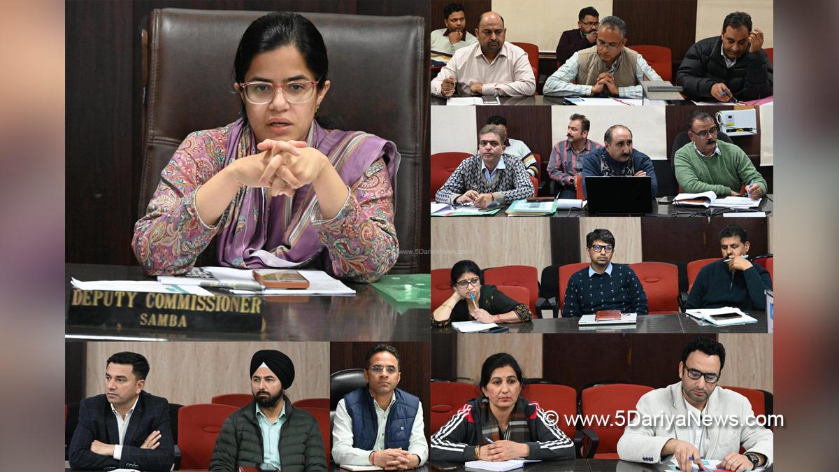 Ayushi Sudan, Samba, Deputy Commissioner Samba, Kashmir, Jammu And Kashmir, Jammu, District Administration Samba, District Level Committee, DLC, Holistic Agriculture Development Programme, HADP