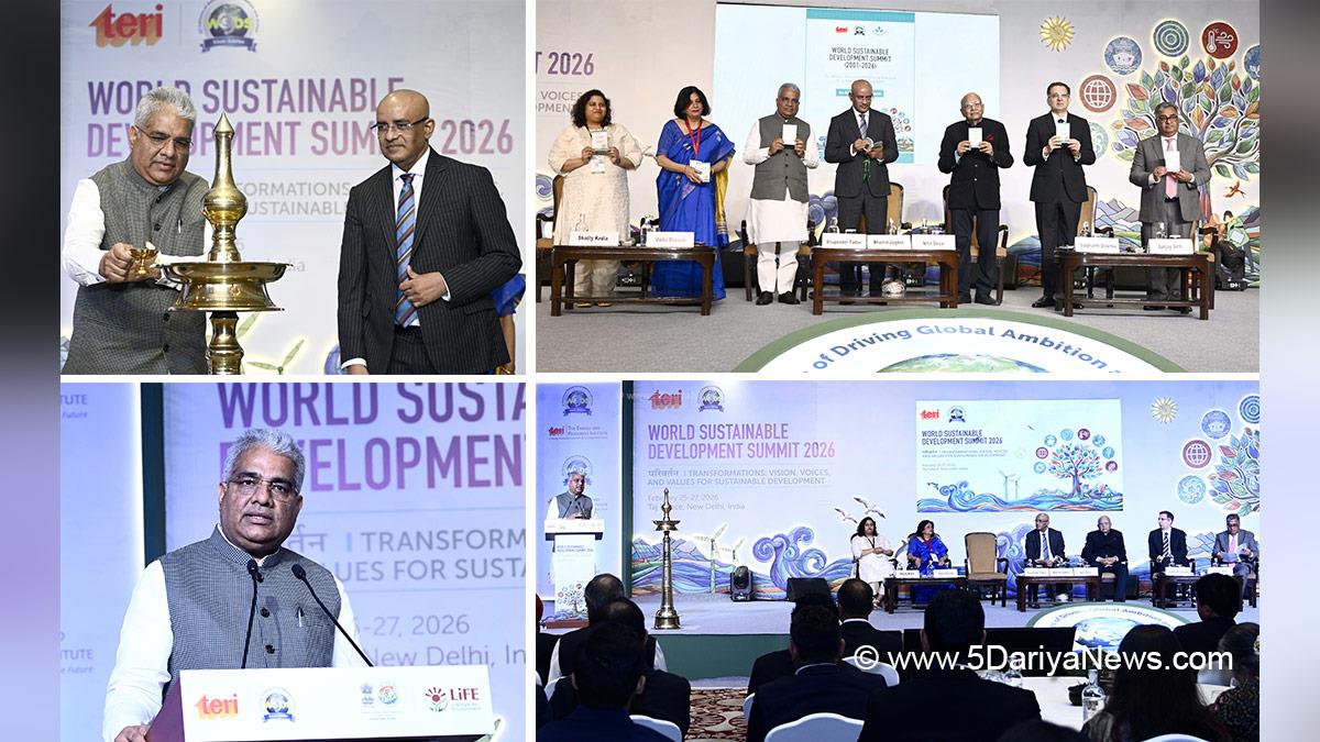 Bhupender Yadav, Bhupendra Yadav, BJP, Bharatiya Janata Party, Union Minister for Environment Forest and Climate Change, World Sustainable Development Summit 2026, WSDS 2026