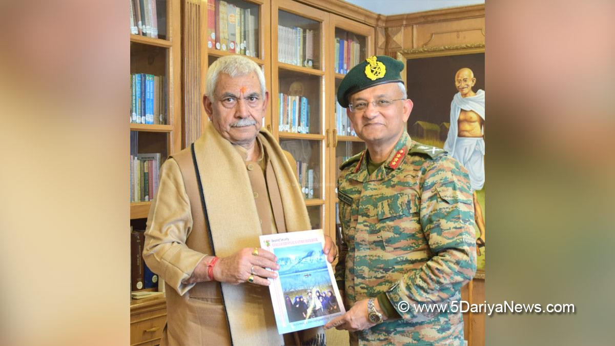 Manoj Sinha, Lieutenant Governor JK, Raj Bhavan, Jammu, Srinagar, Kashmir, Jammu And Kashmir, Lieutenant General Prashant Srivastava