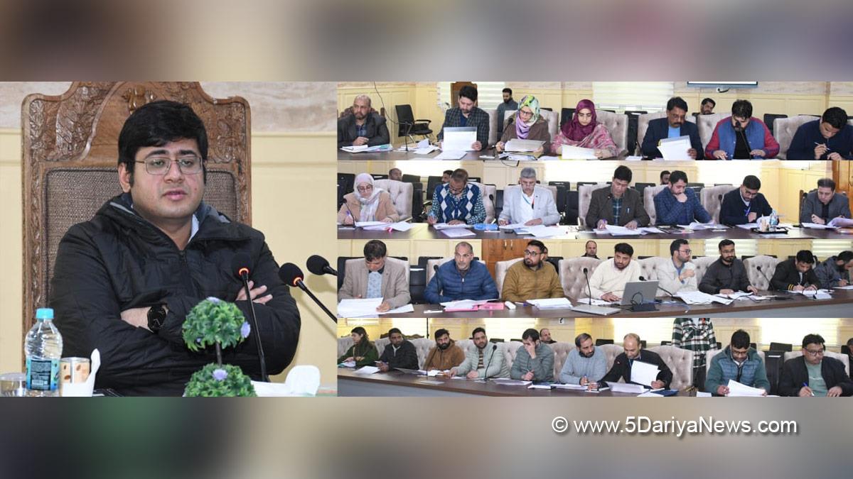 Jatin Kishore, Ganderbal, Deputy Commissioner Ganderbal, Kashmir, Jammu And Kashmir, Jammu, District Administration Ganderbal, District Level Review Committee, DLRC, District Consultative Committee, DCC