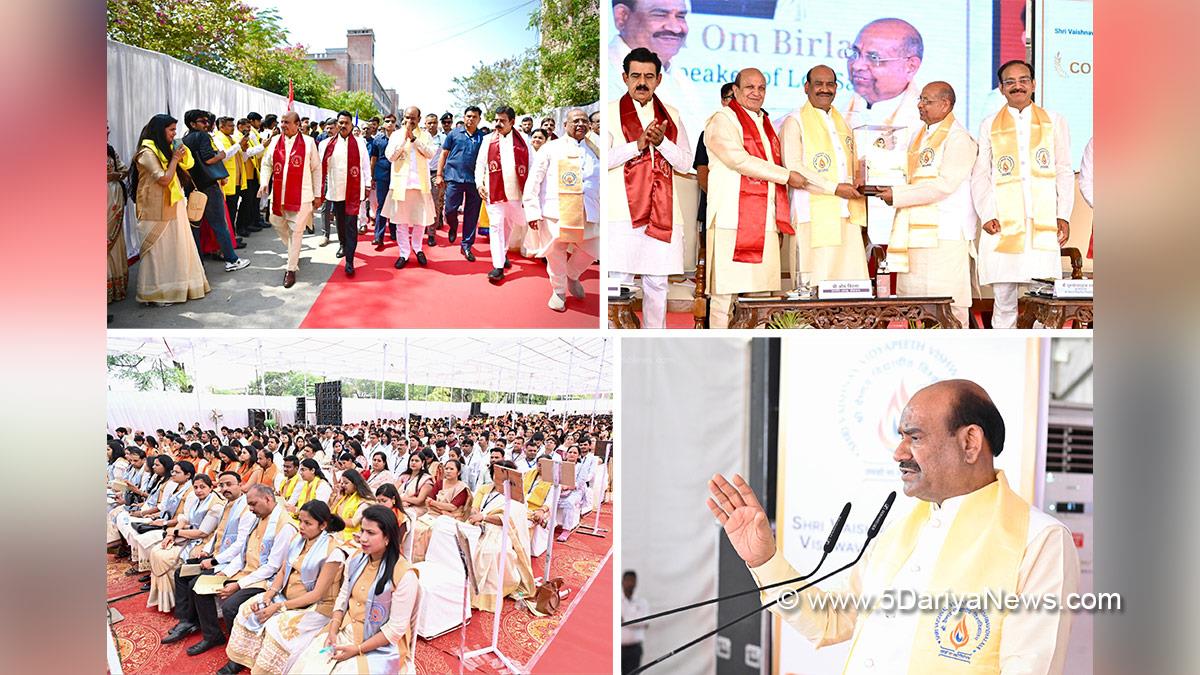 Om Birla, BJP, Bharatiya Janata Party, Lok Sabha Speaker, Shri Vaishnav Vidyapeeth Vishwavidyalaya