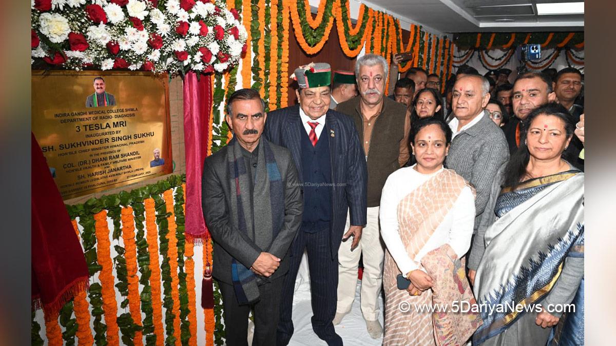 Sukhvinder Singh Sukhu, Thakur Sukhvinder Singh Sukhu, Himachal Pradesh, Himachal, Congress, Indian National Congress, Himachal Congress, Shimla, Chief Minister of Himachal Pradesh, Dr Dhani Ram Shandil