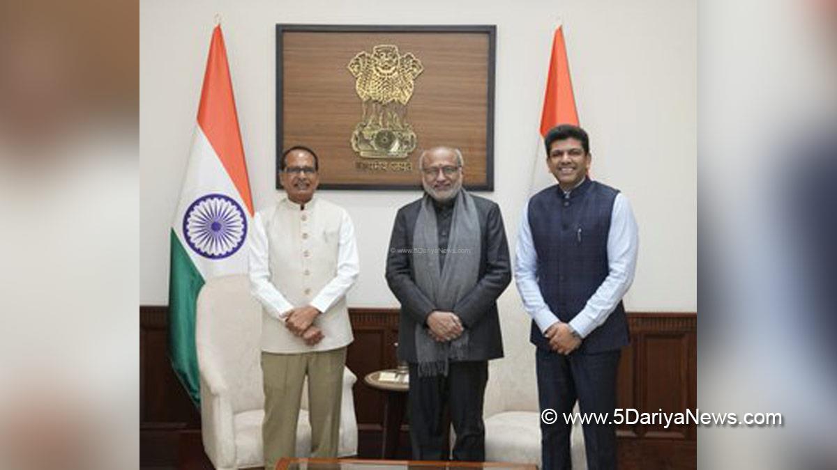 CP Radhakrishnan, Chandrapuram Ponnusami Radhakrishnan, Vice President of India, BJP, Bharatiya Janata Party, Shivraj Singh Chouhan, Dr Chandra Shekhar Pemmasani, Dr Pemmasani Chandra Sekhar, Chandra S Pemmasani
