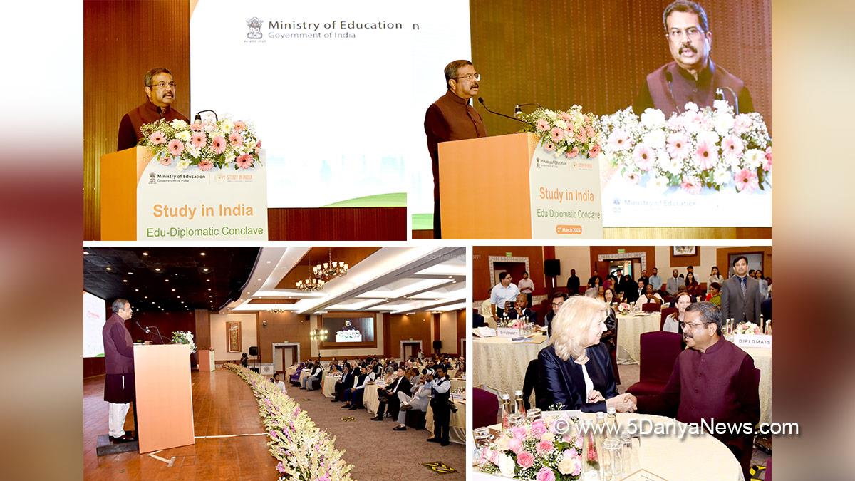 Dharmendra Pradhan, Dharmendra Debendra Pradhan, BJP, Bharatiya Janata Party, Union Education Minister, India Edu Diplomatic Conclave 2026