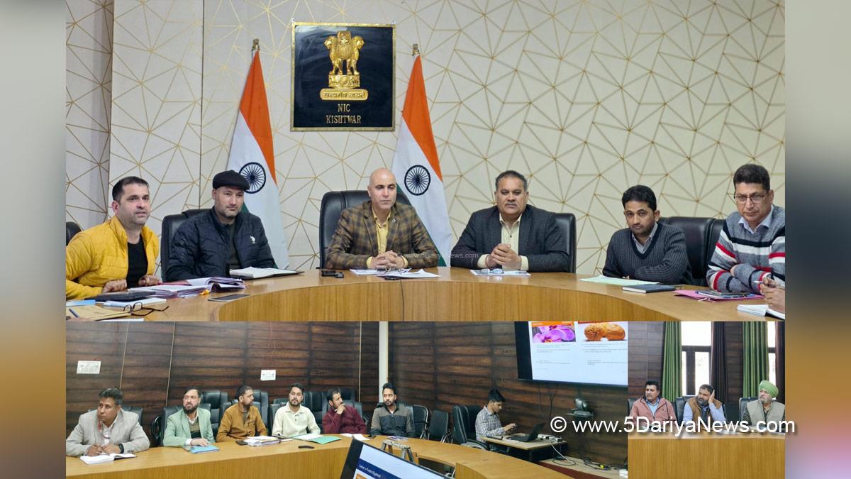 Pankaj Kumar Sharma, Kishtwar, DC Kishtwar, Deputy Commissioner Kishtwar, Kashmir, Jammu And Kashmir, Jammu, District Administration Kishtwar, Pradhan Mantri Dhan Dhaanya Krishi Yojana, PMDDKY