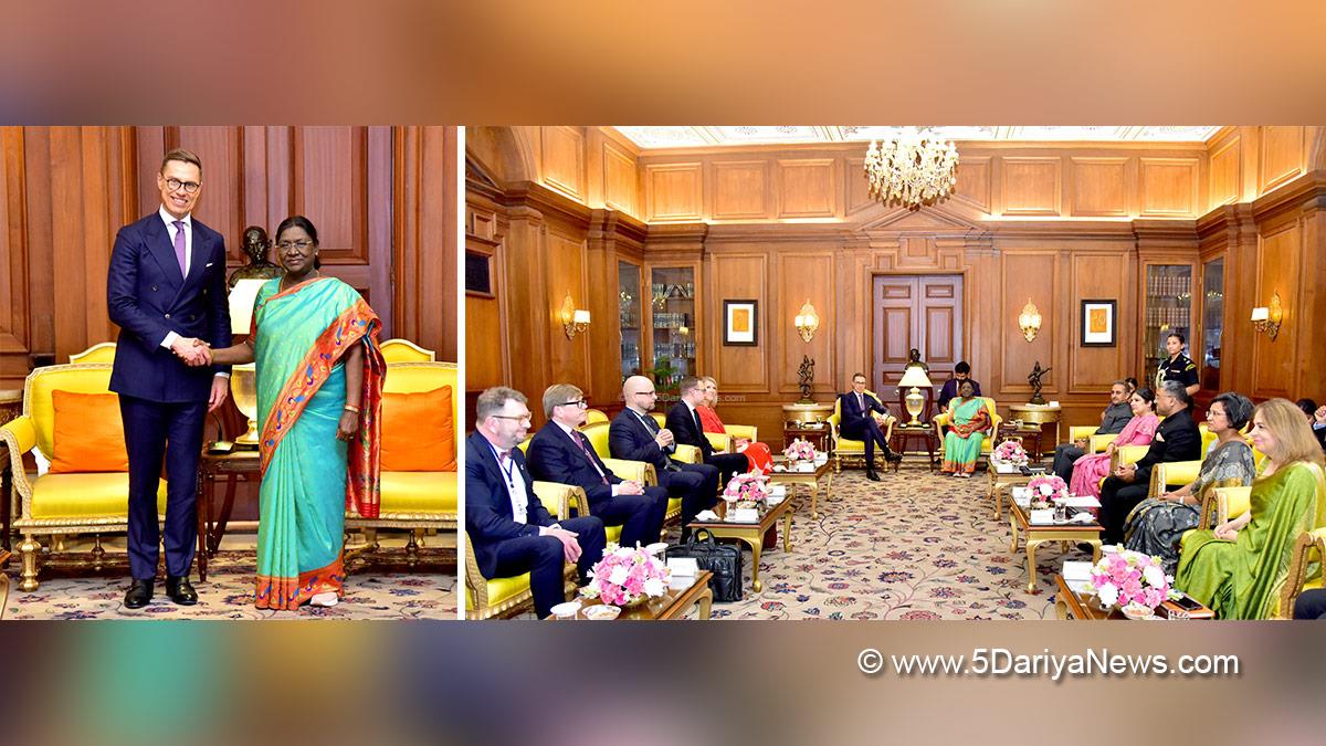 Droupadi Murmu, President of India, President, Indian President, Rashtrapati, Dr Alexander Stubb