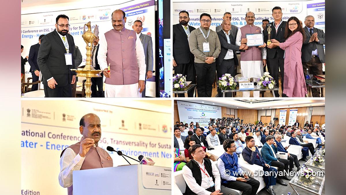 Om Birla, BJP, Bharatiya Janata Party, Lok Sabha Speaker, Water Transversality Global Awards and Conclave 2026