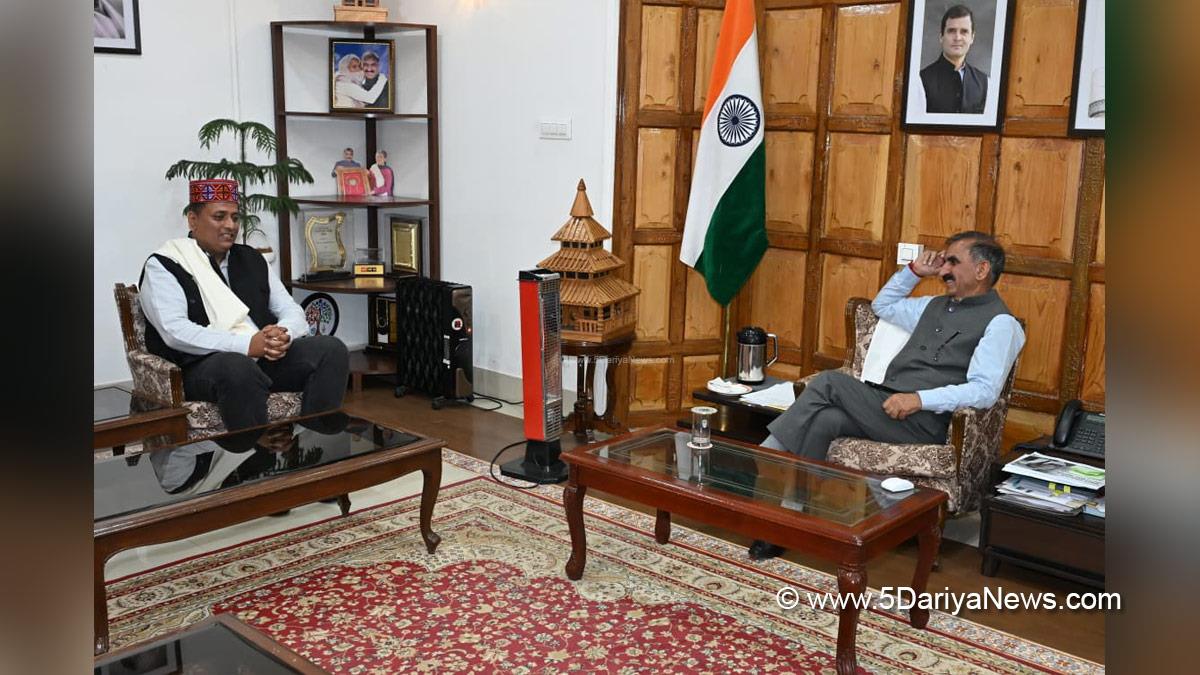 Sukhvinder Singh Sukhu, Thakur Sukhvinder Singh Sukhu, Himachal Pradesh, Himachal, Congress, Indian National Congress, Himachal Congress, Shimla, Chief Minister of Himachal Pradesh