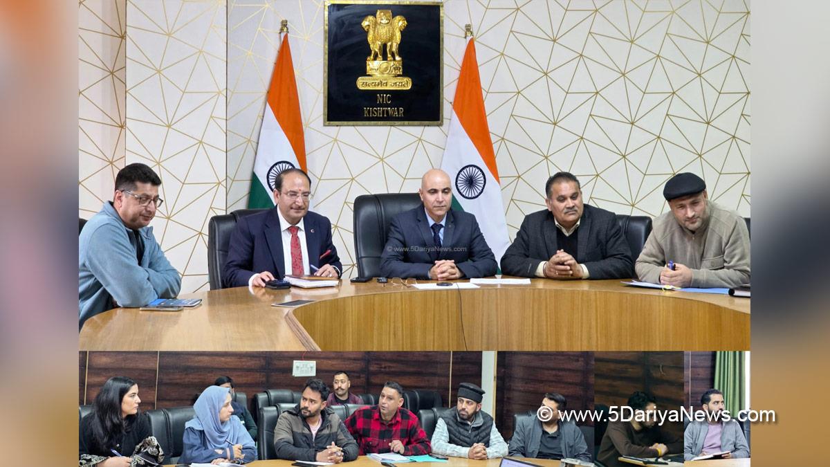 Pankaj Kumar Sharma, Kishtwar, DC Kishtwar, Deputy Commissioner Kishtwar, Kashmir, Jammu And Kashmir, Jammu, District Administration Kishtwar, Jal Mahotsav Pakhwada
