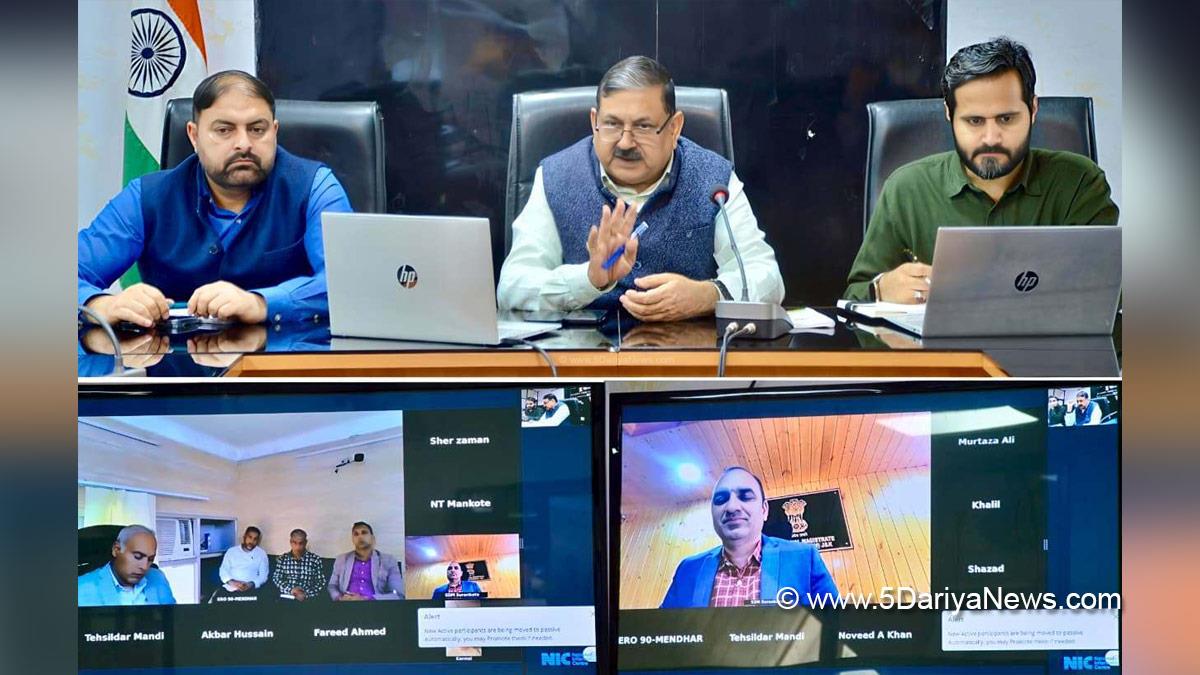 Ashok Kumar Sharma, Poonch, Deputy Commissioner Poonch, Kashmir, Jammu And Kashmir, Jammu, District Administration Poonch, Digital India Land Records Modernization Programme, DILRMP