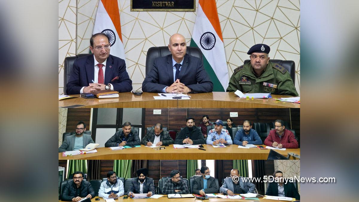 Pankaj Kumar Sharma, Kishtwar, DC Kishtwar, Deputy Commissioner Kishtwar, Kashmir, Jammu And Kashmir, Jammu, District Administration Kishtwar, District Road Safety Committee, DRSC