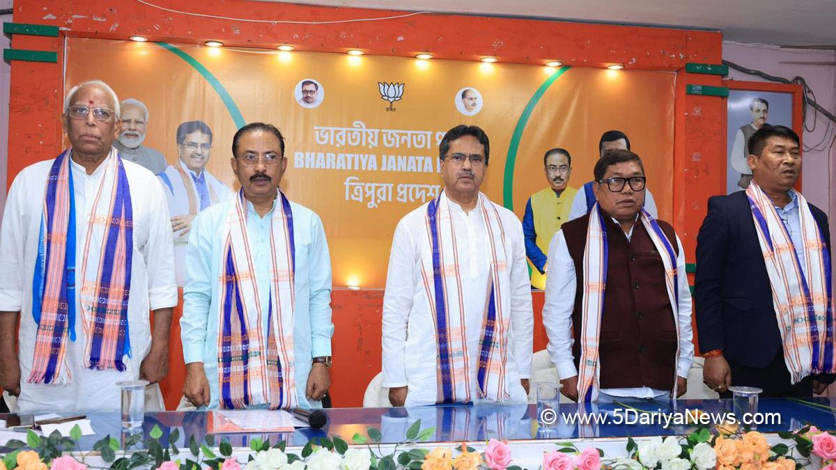 Manik Saha, Agartala, BJP, Bharatiya Janata Party, Tripura, Chief Minister of Tripura, Tripura Tribal Areas Autonomous District Council, TTAADC