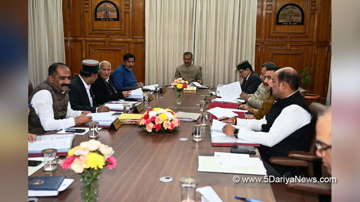 Sukhvinder Singh Sukhu, Thakur Sukhvinder Singh Sukhu, Himachal Pradesh, Himachal, Congress, Indian National Congress, Himachal Congress, Shimla, Chief Minister of Himachal Pradesh, Cabinet Decisions Himachal