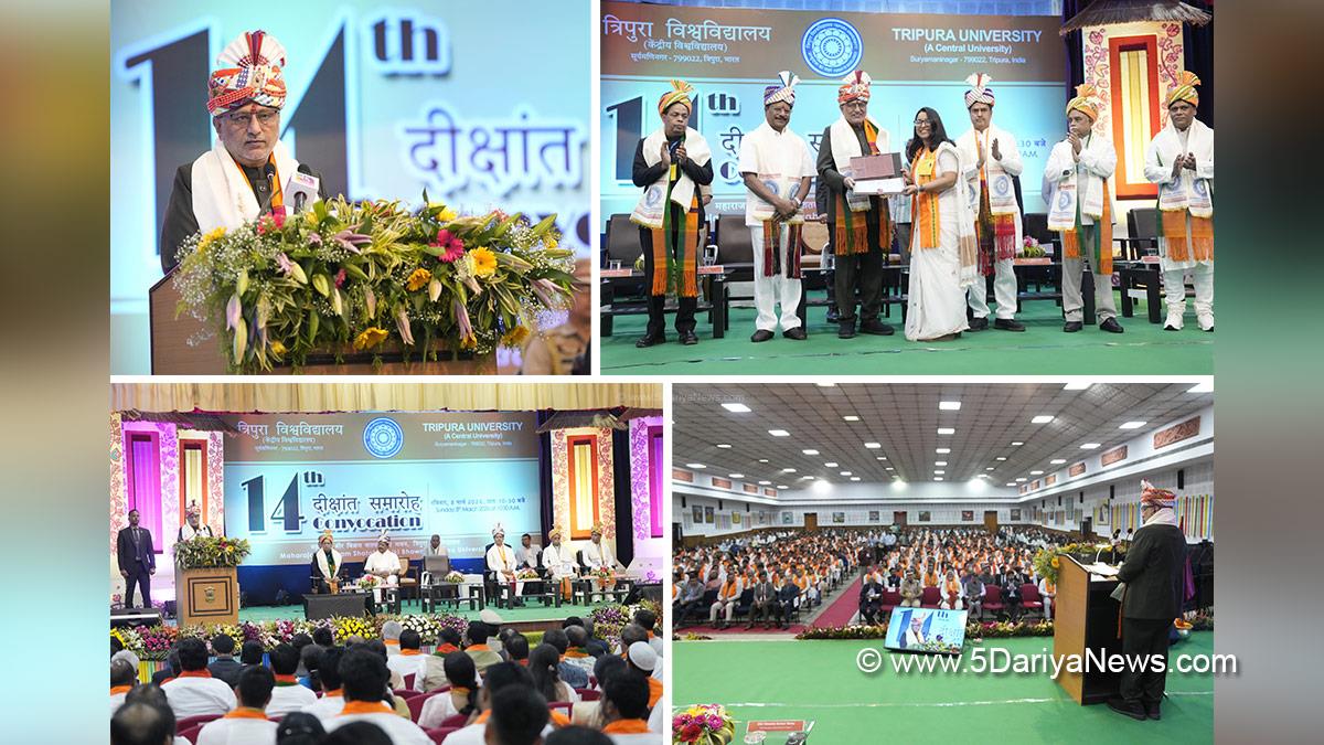 CP Radhakrishnan, Chandrapuram Ponnusami Radhakrishnan, Vice President of India, BJP, Bharatiya Janata Party, Manik Saha, Tripura University