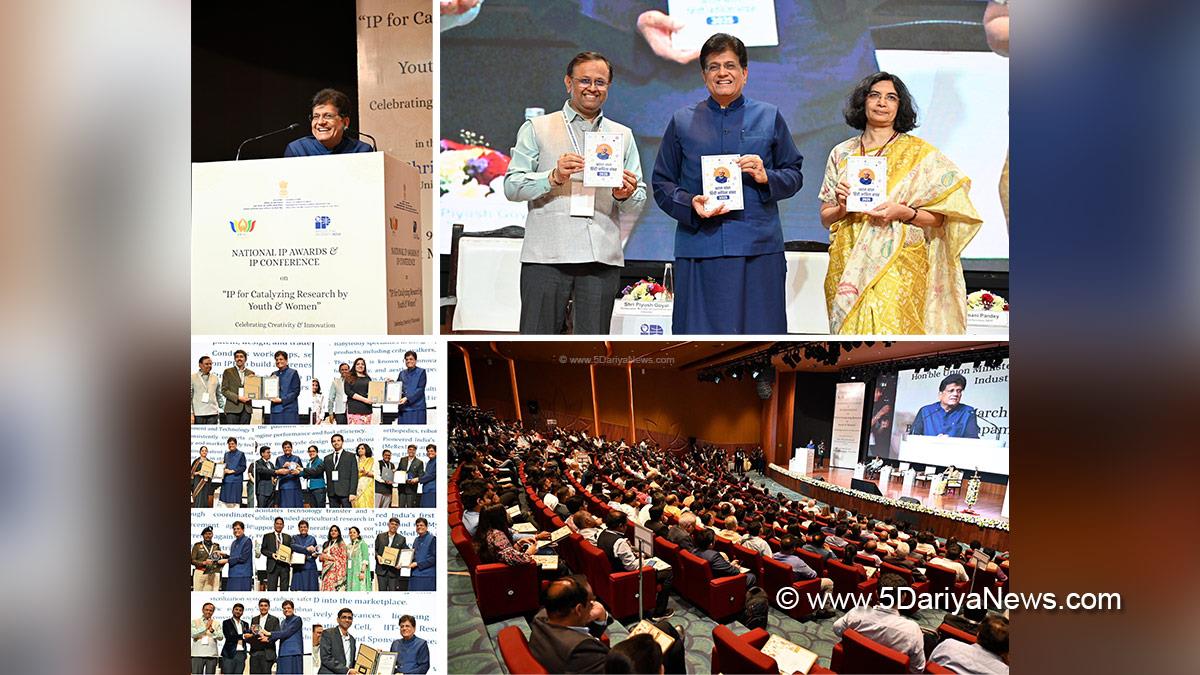Piyush Goyal, Commerce and Industry Minister, BJP, Bharatiya Janata Party, National IP Awards and IP Conference