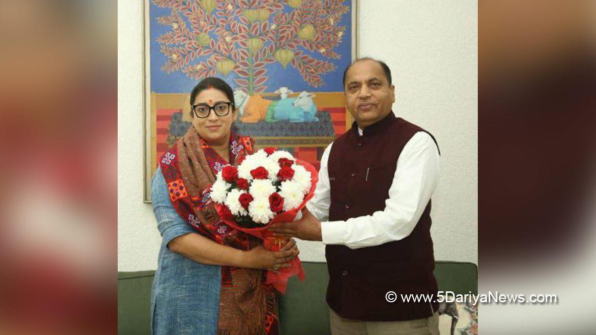Jai Ram Thakur, Smriti Irani, Shimla