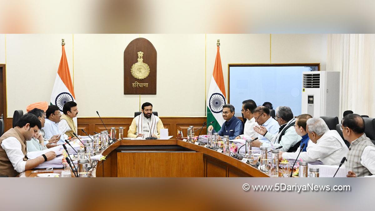 Nayab Singh Saini, Cabinet Decisions Haryana, Chandigarh