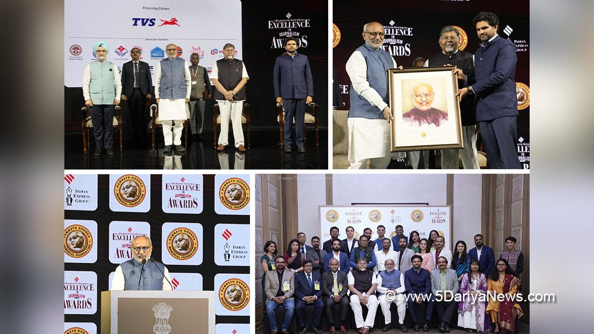 CP Radhakrishnan, Ramnath Goenka Awards, New Delhi