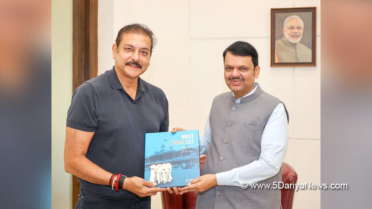 Devendra Fadnavis, Ravi Shastri, Mumbai
