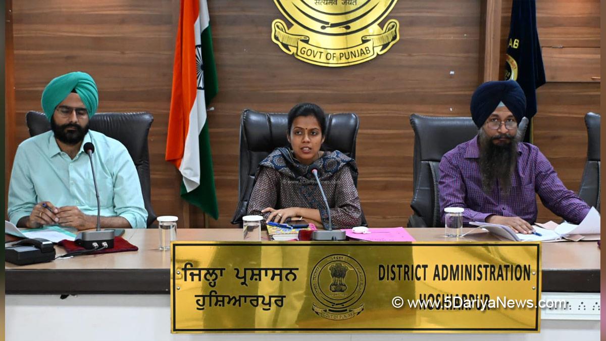 Aashika Jain, DC Hoshiarpur, Deputy Commissioner Hoshiarpur