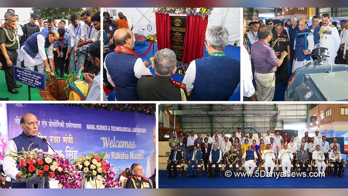 Rajnath Singh, General Anil Chauhan, Admiral Dinesh K Tripathi, Visakhapatnam