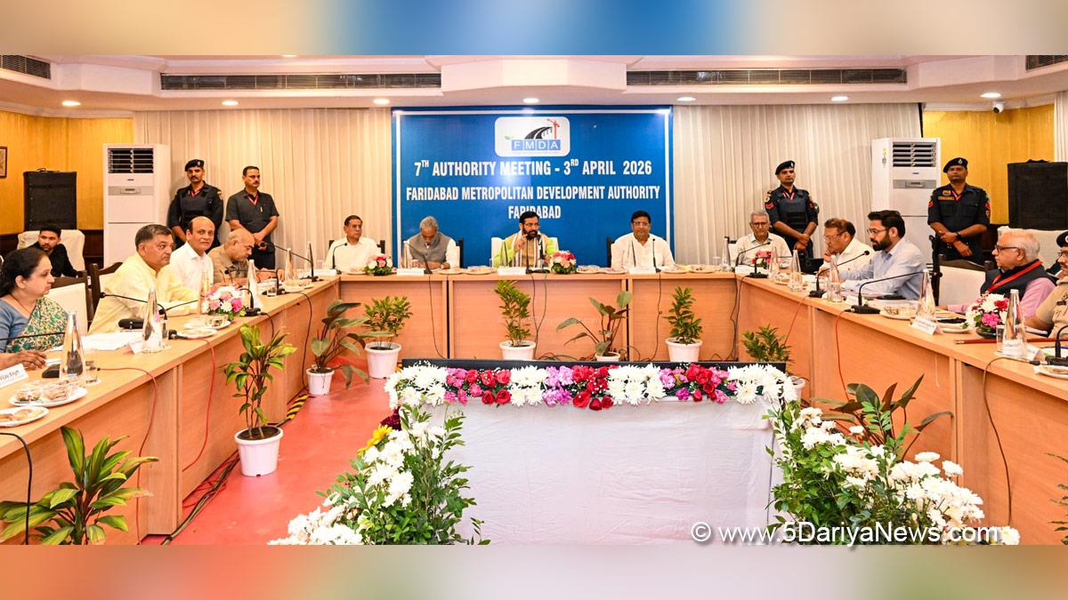 Nayab Singh Saini, Haryana, Chief Minister of Haryana, BJP Haryana, Faridabad Metropolitan Development Authority, FMDA, Faridabad, Krishan Pal Gurjar, Vipul Goel, Rajesh Nagar