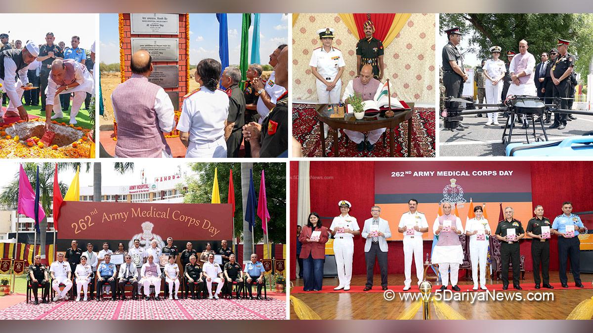 Rajnath Singh, General Anil Chauhan, Admiral Dinesh K Tripathi, General Upendra Dwivedi, Rajesh Kumar Singh