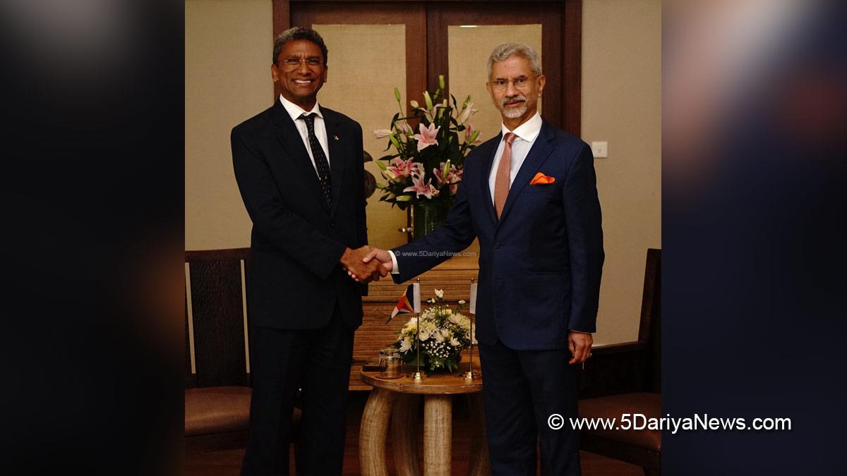Subrahmanyam Jaishankar, Barry Faure, Port Louis, Mauritius