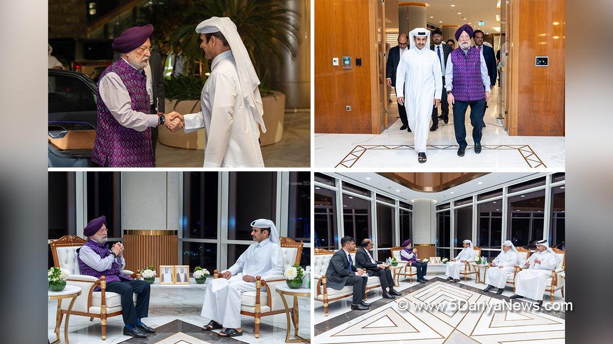 Hardeep Singh Puri, Saad Sherida Al Kaabi, Doha